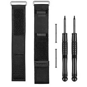 Cinturino orologio Garmin Nero Tessuto